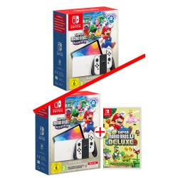 NINTENDO SWITCH OLED + SUPER MARIO BROS WONDER INSTALADO + SUSCRIPCIÓN 12 MES NSO ELIGE CON O SIN SUPER MARIO BROS DELUXE FÍSICO