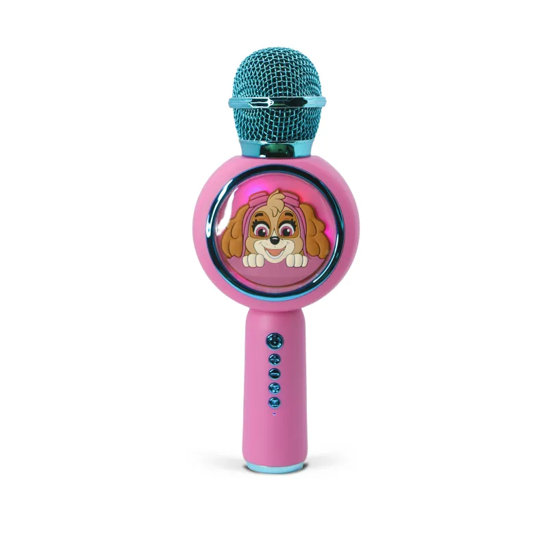 KARAOKEMICROFOON MET DRAADLOZE LUIDSPREKER EN LEDLICHT, POPSING SKYE ROZE PAW PATROL - The Shop Gamer