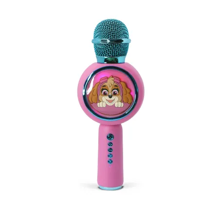 PAW PATROL POPSING SKYE PINK WIRELESS KARAOKE MICROPHONE WITH LED LIGHT SPEAKER - The Shop Gamer