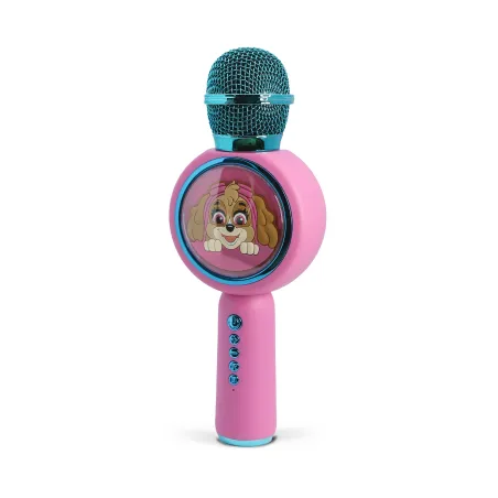 PAW PATROL POPSING SKYE PINK WIRELESS KARAOKE MICROPHONE WITH LED LIGHT SPEAKER - The Shop Gamer