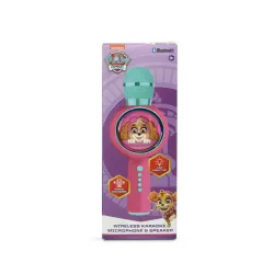 PAW PATROL POPSING SKYE PINK WIRELESS KARAOKE MICROPHONE WITH LED LIGHT SPEAKER - The Shop Gamer
