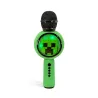 MINECRAFT POPSING GREEN CREEPER WIRELESS KARAOKE MICROPHONE WITH SPEAKER AND LED LIGHT - The Shop Gamer