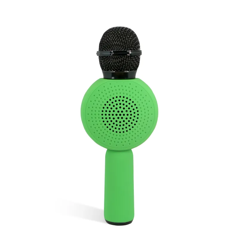 MINECRAFT POPSING GREEN CREEPER WIRELESS KARAOKE MICROPHONE WITH SPEAKER AND LED LIGHT - The Shop Gamer