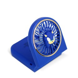 MINI VENTILADOR PORTÁTIL PLEGABLE SONIC CON BATERÍA RECARGABLE COLOR AZUL