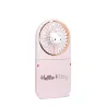 MINI VENTILATORE PORTATILE PIEGHEVOLE HELLO KITTY CON BATTERIA RICARICABILE, ROSA E ORO - The Shop Gamer