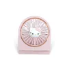FOLDABLE PORTABLE MINI HELLO KITTY FAN WITH RECHARGEABLE BATTERY, PINK AND GOLD - The Shop Gamer