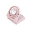 MINI VENTILADOR PORTÁTIL PLEGABLE HELLO KITTY CON BATERÍA RECARGABLE COLOR ROSA Y ORO