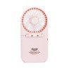 MINI VENTILADOR PORTÁTIL PLEGABLE HELLO KITTY CON BATERÍA RECARGABLE COLOR ROSA Y ORO