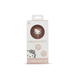 FOLDABLE PORTABLE MINI HELLO KITTY FAN WITH RECHARGEABLE BATTERY, PINK AND GOLD - The Shop Gamer