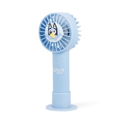 VENTILADOR DE MANO PORTÁTIL BLUEY CON BATERÍA RECARGABLE COLOR AZUL