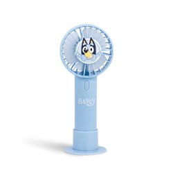 VENTILADOR DE MANO PORTÁTIL BLUEY CON BATERÍA RECARGABLE COLOR AZUL