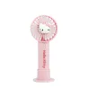 VENTILATORE PORTATILE HELLO KITTY CON BATTERIA RICARICABILE, ROSA E ORO - The Shop Gamer