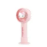 VENTILADOR DE MÃO PORTÁTIL HELLO KITTY COM BATERIA RECARREGÁVEL, ROSA E DOURADO - The Shop Gamer