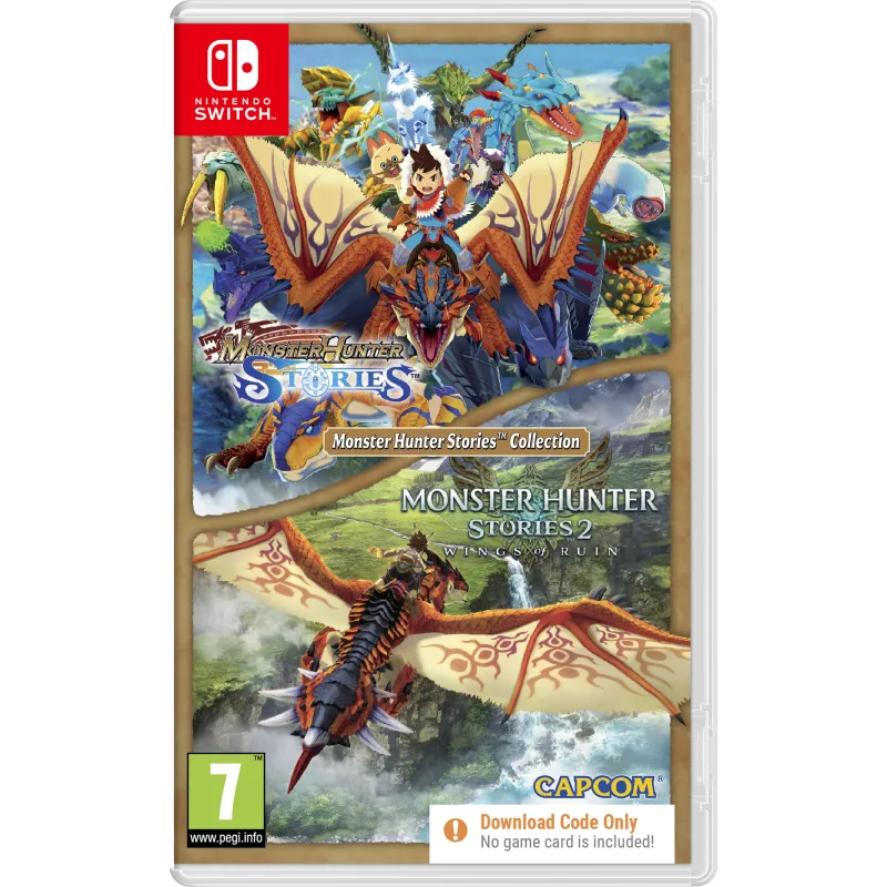MONSTER HUNTER STORIES COLLECTION SWITCH, DIGITALER DOWNLOADCODE MIT 2 VOLLSTÄNDIGEN SPIELEN FÜR NINTENDO SWITCH, SPANISCHE - Th
