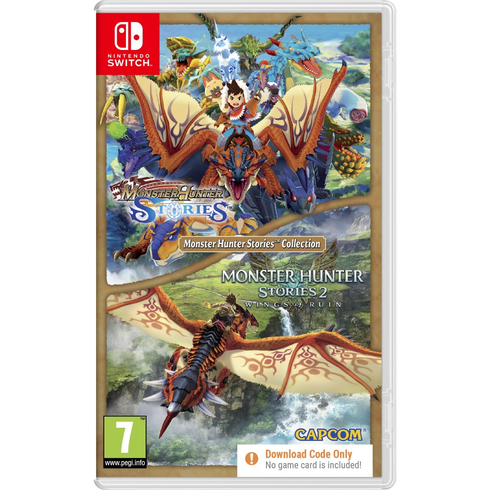 PREVENTA MONSTER HUNTER STORIES COLLECTION SWITCH CÓDIGO DESCARGA DIGITAL CON 2 JUEGO COMPLETOS NINTENDO SWITCH VERSIÓN ESPAÑOLA