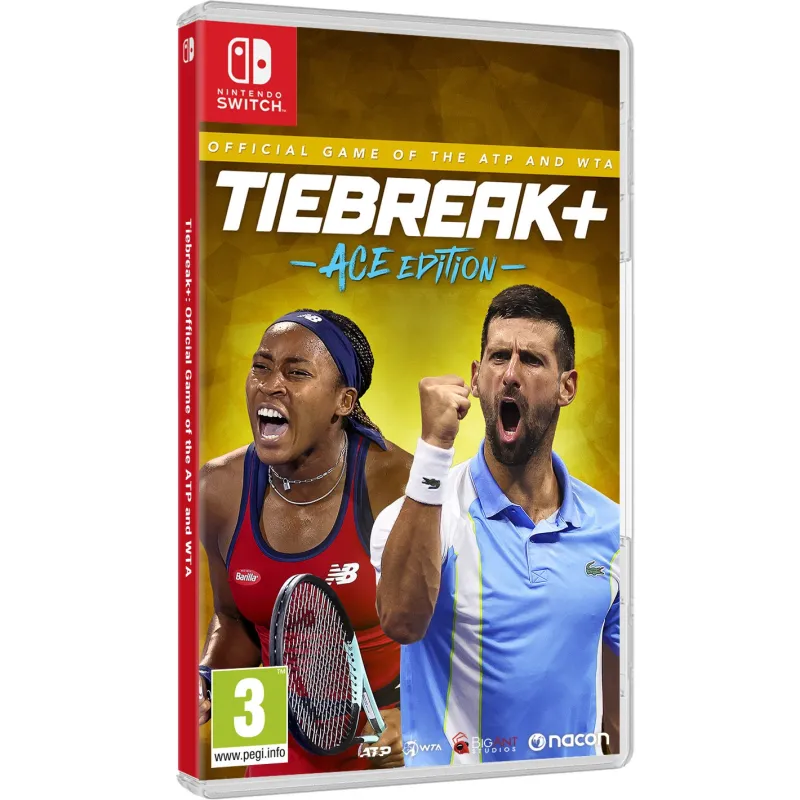 TIEBREAK: GIOCO UFFICIALE ATP E WTA SWITCH, GIOCO FISICO PER NINTENDO SWITCH, VERSIONE SPAGNOLA, GARANZIA EUROPEA EU - The Shop 