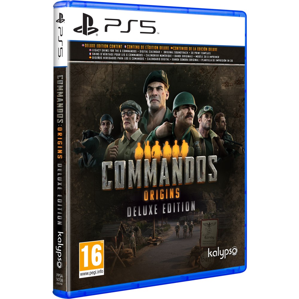 PREVENTA COMMANDOS ORIGINS DELUXE EDITION PS5 JUEGO FÍSICO PARA PLAYSTATION 5 VERSIÓN ESPAÑOLA GARANTÍA EUROPEA EU