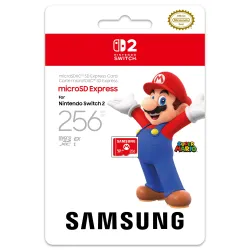 256 GB SAMSUNG MICROSD EXPRESS MEMORY CARD FOR NINTENDO SWITCH 2, EUROPEAN WARRANTY EU WARRANTY - The Shop Gamer