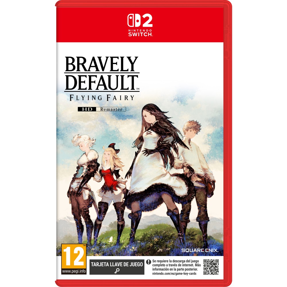BRAVELY DEFAULT FLYING FAIRY HD REMASTER SWITCH 2 TARJETA LLAVE DE JUEGO PARA NINTENDO SWITCH 2 VERSIÓN ESPAÑOLA