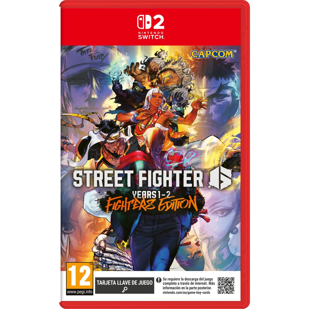 STREET FIGHTER 6: YEAR 1-2 FIGHTERS EDITION SWITCH 2 TARJETA LLAVE DE JUEGO PARA NINTENDO SWITCH 2 VERSIÓN ESPAÑOLA