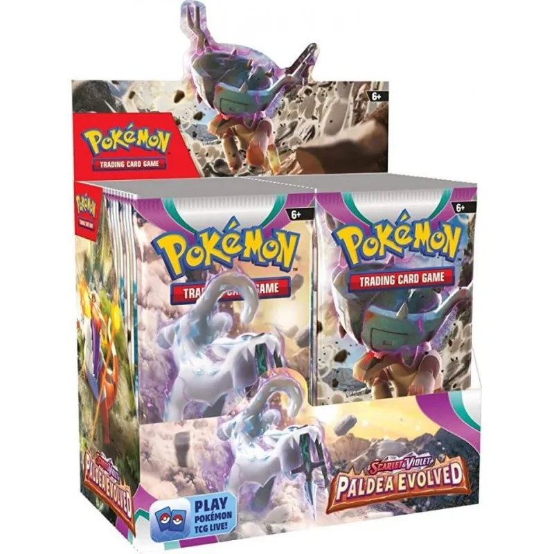 POKEMON SV2 36 PACOTES, 36 EVO PALDEA ESCARLATA Y PÚRPURA, JCC POKÉMON ESPANHOL, JOGO DE CARTAS COLECIONÁVEIS - The Shop Gamer