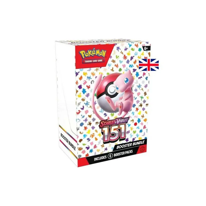 POKEMON SAMMELKARTENSPIEL, 6 BOOSTER-PACKS, BOOSTER BUNDLE SCARLET & VIOLET 151, ENGLISCHE VERSION - The Shop Gamer
