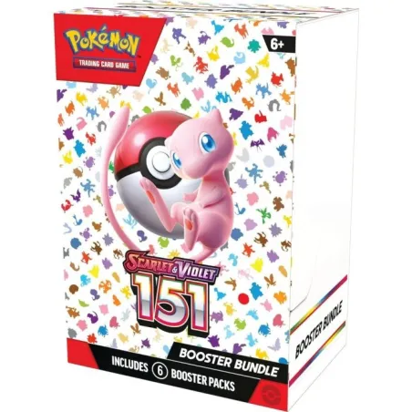 POKEMON SAMMELKARTENSPIEL, 6 BOOSTER-PACKS, BOOSTER BUNDLE SCARLET & VIOLET 151, ENGLISCHE VERSION - The Shop Gamer