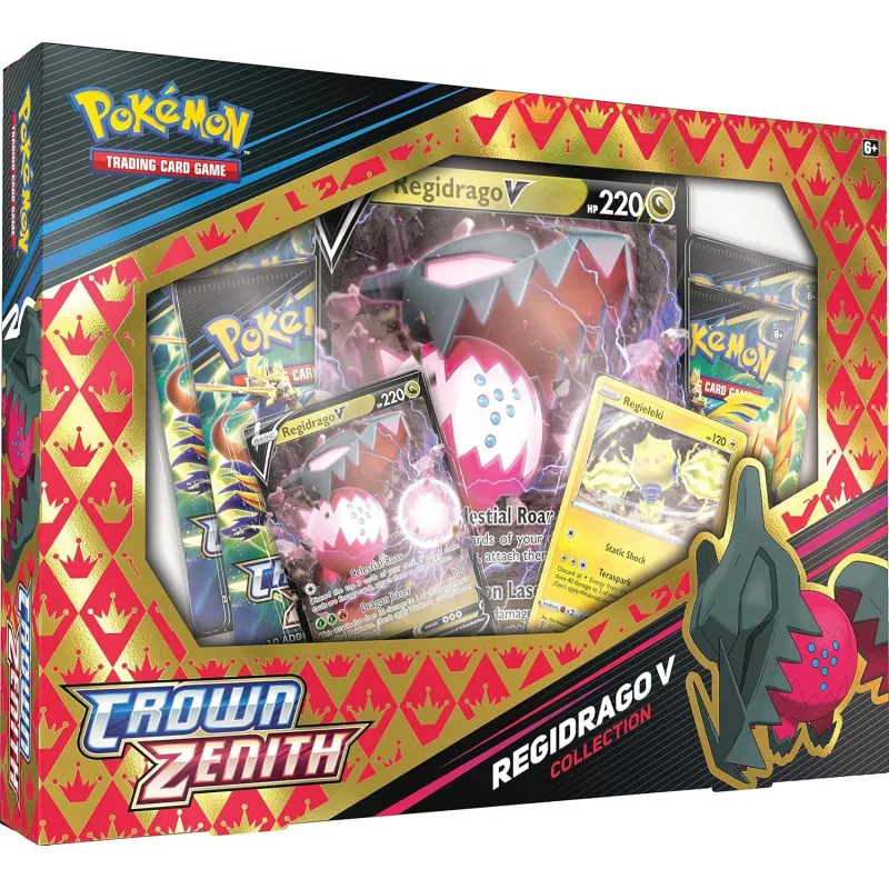 POKEMON BOX REGIDRAGO V12.5 CENIT COLLECTION REGIDRAGO V POKEMON SPANISH TRADING CARD GAME - The Shop Gamer