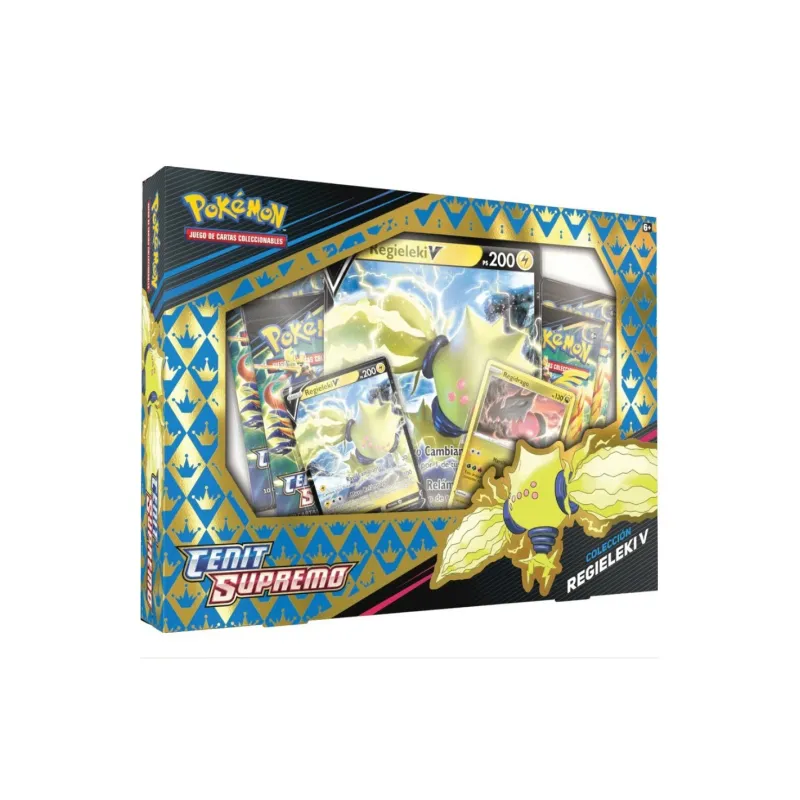 POKEMON BOX REGIELEKI V12.5 CENIT REGIELEKI V COLLECTION, POKEMON SPANISH TRADING CARD GAME - The Shop Gamer