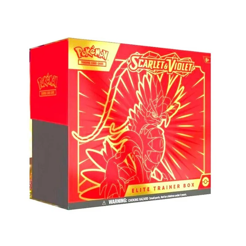 POKEMON CAIXA DE TREINADOR ELITE SV1 ESCARLATA Y PURPURA KORAIDON ESCARLATA JCC POKEMON ESPANHOL JOGO DE CARTAS COLECIONÁVEIS - 