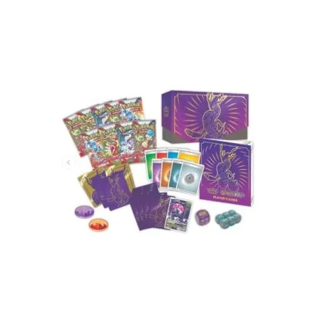 POKÉMON ELITE-TRAINER-BOX SV1 ESCARLATA Y PURPURA MIRAIDON PÚRPURA POKÉMON-SAMMELKARTENSPIEL SPANISCH - The Shop Gamer