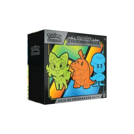 POKEMON CAIXA DE TREINADOR ELITE SV2 EVO PALDEA ESCARLATA Y PÚRPURA EVOLUCIONES EN PALDEA JCC POKEMON ESPANHOL JOGO DE CARTAS - 