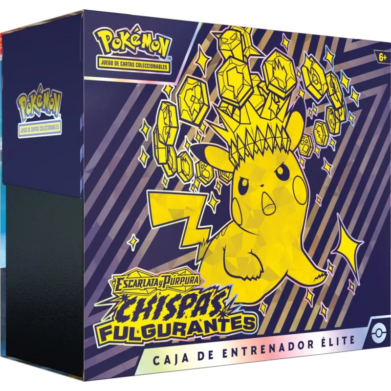 POKÉMON COFFRET ÉLITE CHISPAS FULGURANTES ESCARLATA Y PÚRPURA CHISPAS FULGURANTES SV8 JCC POKÉMON ESPAGNOL, JEU DE CARTES - The 