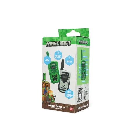MINECRAFT SET DIGITALE DI DUE WALKIE TALKIES CON LICENZA UFFICIALE, CREEPER E SCHELETRO - The Shop Gamer