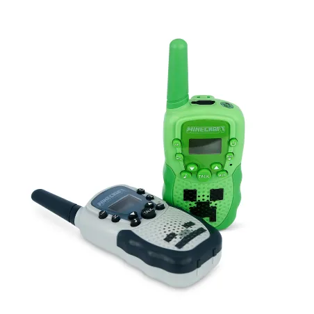MINECRAFT SET DIGITALE DI DUE WALKIE TALKIES CON LICENZA UFFICIALE, CREEPER E SCHELETRO - The Shop Gamer