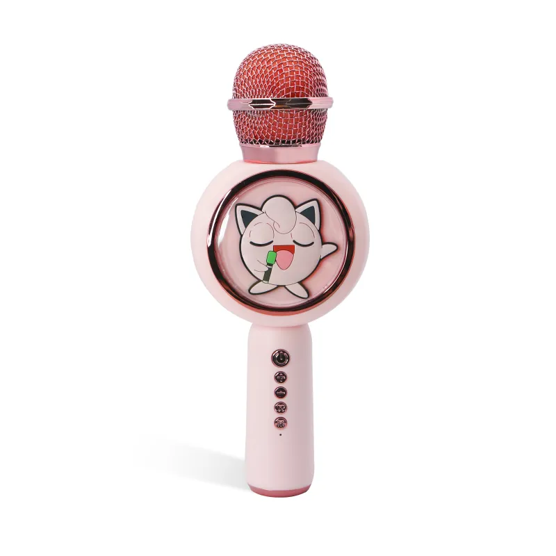 KARAOKEMICROFOON MET DRAADLOZE SPEAKER POKEMON JIGGLY PUFF MET LEDVERLICHTING POPSING LICHTROZE - The Shop Gamer