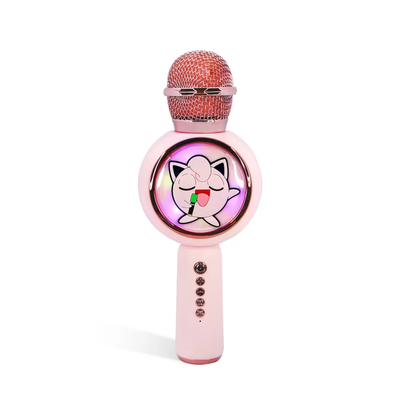 KARAOKEMICROFOON MET DRAADLOZE SPEAKER POKEMON JIGGLY PUFF MET LEDVERLICHTING POPSING LICHTROZE - The Shop Gamer