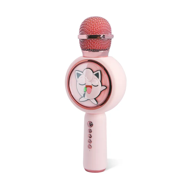KARAOKEMICROFOON MET DRAADLOZE SPEAKER POKEMON JIGGLY PUFF MET LEDVERLICHTING POPSING LICHTROZE - The Shop Gamer