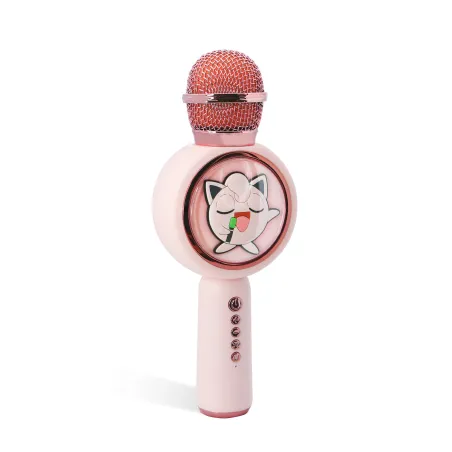KARAOKEMICROFOON MET DRAADLOZE SPEAKER POKEMON JIGGLY PUFF MET LEDVERLICHTING POPSING LICHTROZE - The Shop Gamer