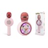 MICRÓFONO KARAOKE CON ALTAVOZ INALÁMBRICO POKEMON JIGGLY PUFF CON LUZ LED POPSING COLOR ROSA PÁLIDO