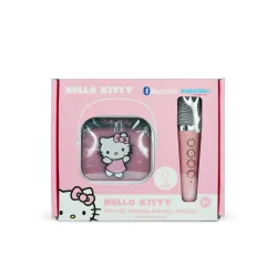DRAADLOZE KARAOKE-LUIDSPREKER- EN MICROFOONSET HELLO KITTY MET LEDVERLICHTING - The Shop Gamer