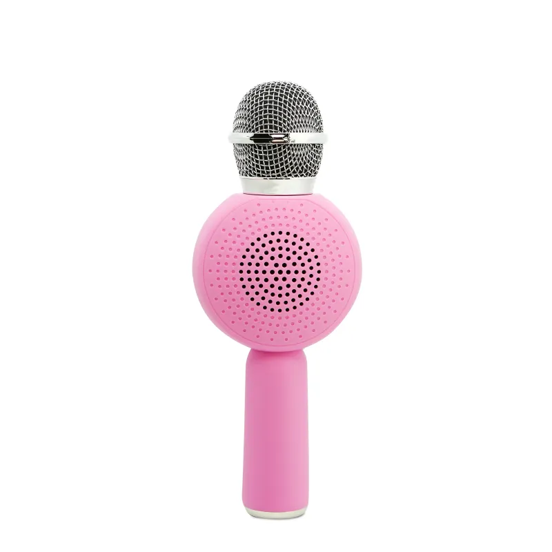 KARAOKEMICROFOON MET DRAADLOZE LUIDSPREKER PEPPA PIG POPSING, ROZE, MET LEDVERLICHTING - The Shop Gamer
