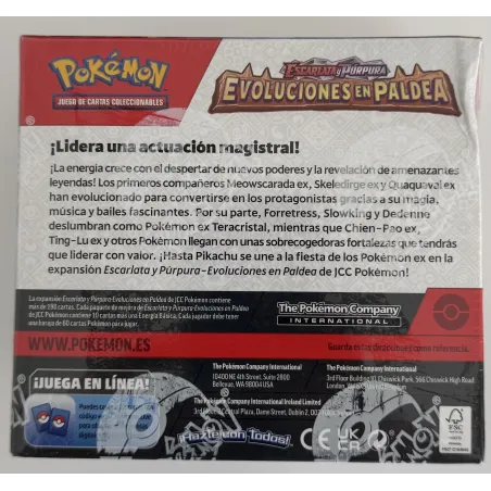 POKEMON SV2 36 SOBRES 36 EVO PALDEA ESCARLATA Y PÚRPURA EVOLUCIONES EN PALDEA JCC POKEMON ESPAÑOL JUEGO DE CARTAS COLECCIONABLES