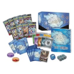 POKEMON JUEGO DE CARTAS COLECCIONABLES CAJA ENTRENADOR ELITE CORONA ASTRAL ESCRALATA Y PÚRPURA SV7