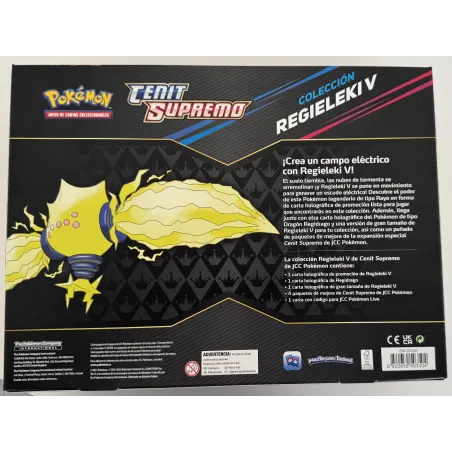 POKEMON BOX REGIELEKI V12.5 CENIT COLECCIÓN REGIELEKI V JCC POKEMON ESPAÑOL JUEGO DE CARTAS COLECCIONABLES