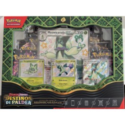 POKEMON PREMIUM COLLECTION ASSORT SV4.5 MEOWSCARADAeX ESCARLATA Y PÚRPURA DESTINOS PALDEA JCC POKEMON ESPAÑOL