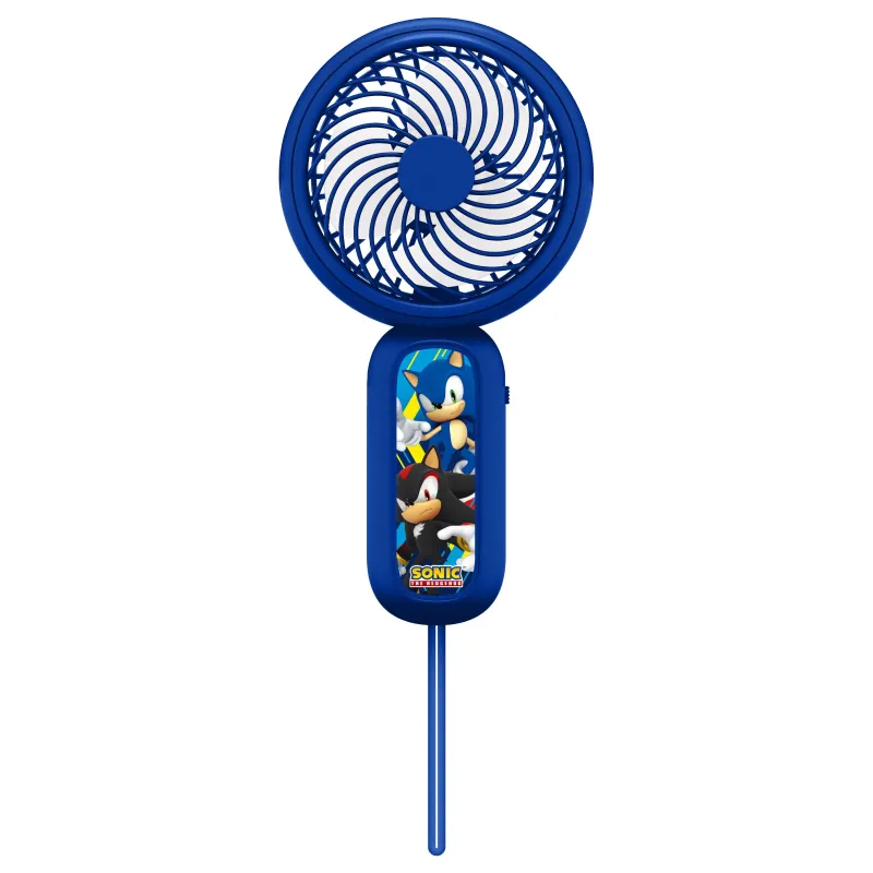 MINI VENTILATEUR À MAIN SONIC THE HEDGEHOG AVEC BATTERIE RECHARGEABLE, BLEU - The Shop Gamer