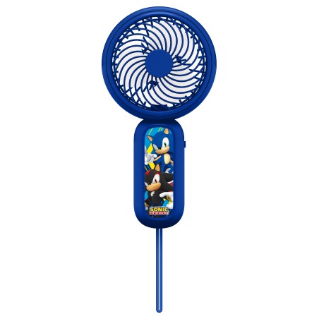 MINI VENTILADOR DE MANO SONIC THE HEDGEHOG CON BATERÍA RECARGABLE COLOR AZUL