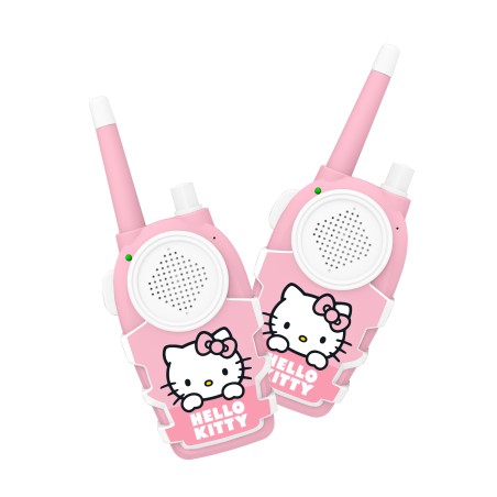 CONJUNTO DE WALKIE TALKIES HELLO KITTY INTERCOMUNICADORES A PILAS (NO INCLUIDAS) COLOR ROSA Y BLANCO