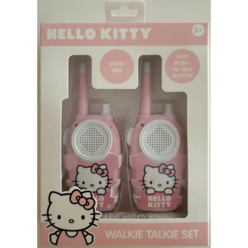 ENSEMBLE DE WALKIE TALKIES HELLO KITTY, À PILES NON INCLUSES, ROSE ET BLANC - The Shop Gamer